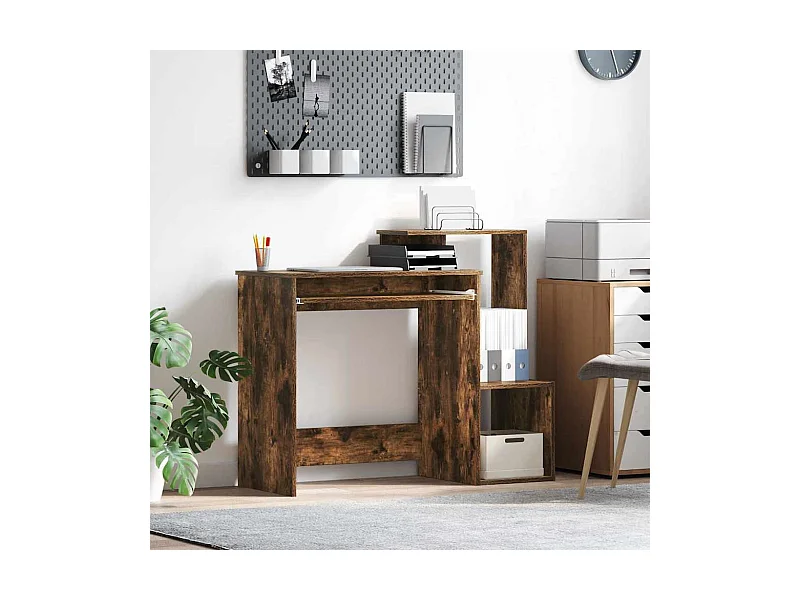 Bureau Chêne fumé 106 x 40 x 88.5 cm Bois d'ingénierie