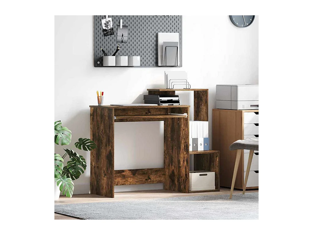 Bureau Chêne fumé 106 x 40 x 88.5 cm Bois d'ingénierie