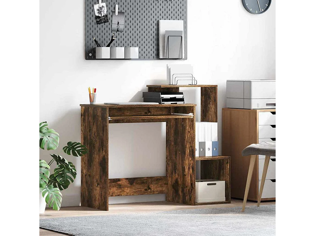 Bureau Chêne fumé 106 x 40 x 88.5 cm Bois d'ingénierie