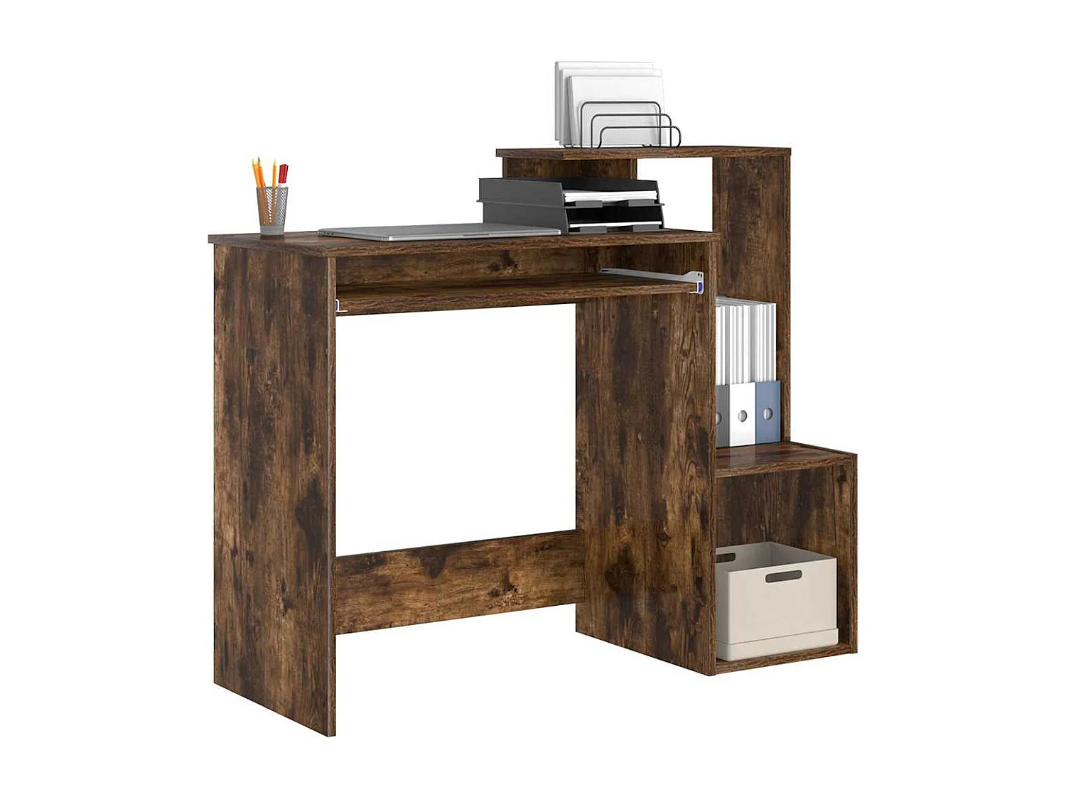 Bureau Chêne fumé 106 x 40 x 88.5 cm Bois d'ingénierie