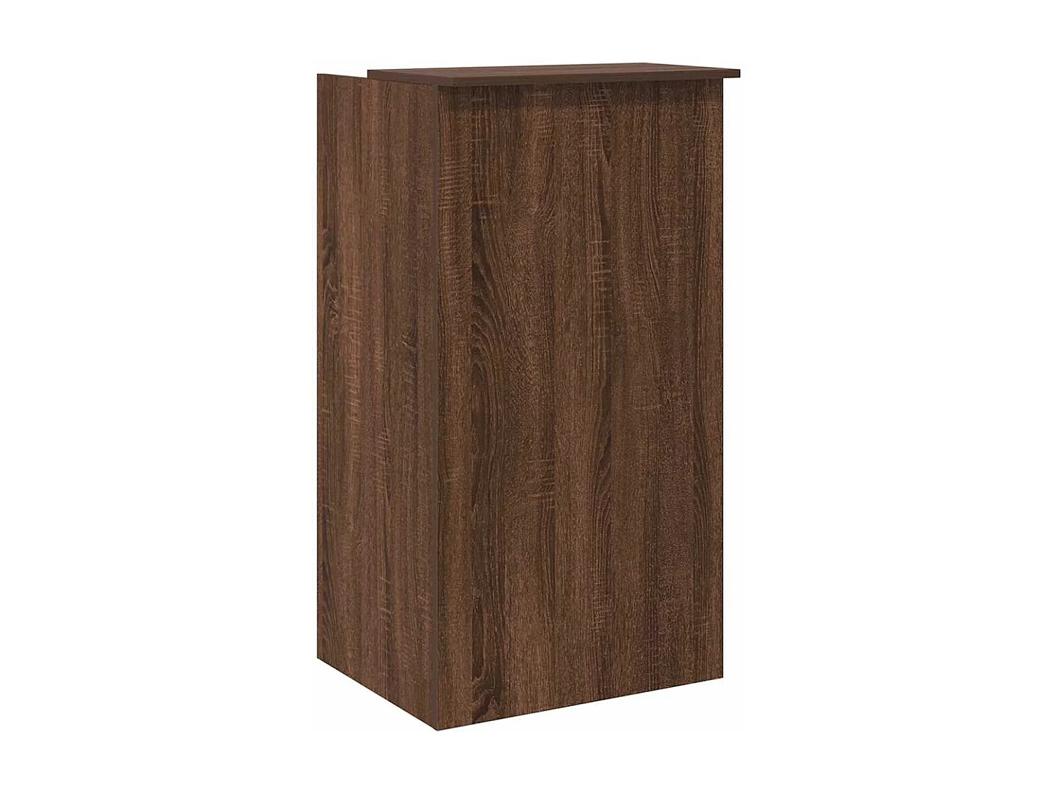 Bureau de réception chêne brun 55x50x103,5 cm bois d'ingénierie