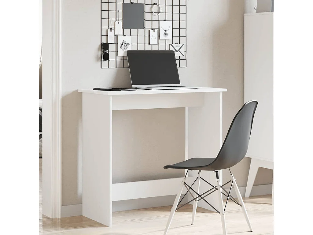 Bureau Blanc 80x40x75 cm Bois d'ingénierie