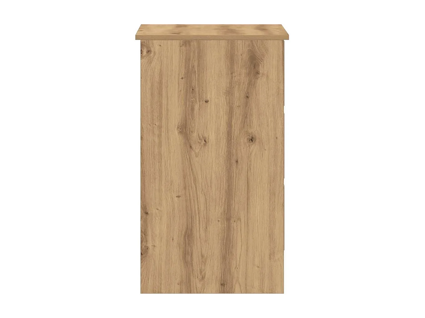 Bureau chêne artisanal 90x45x76 cm bois d'ingénierie