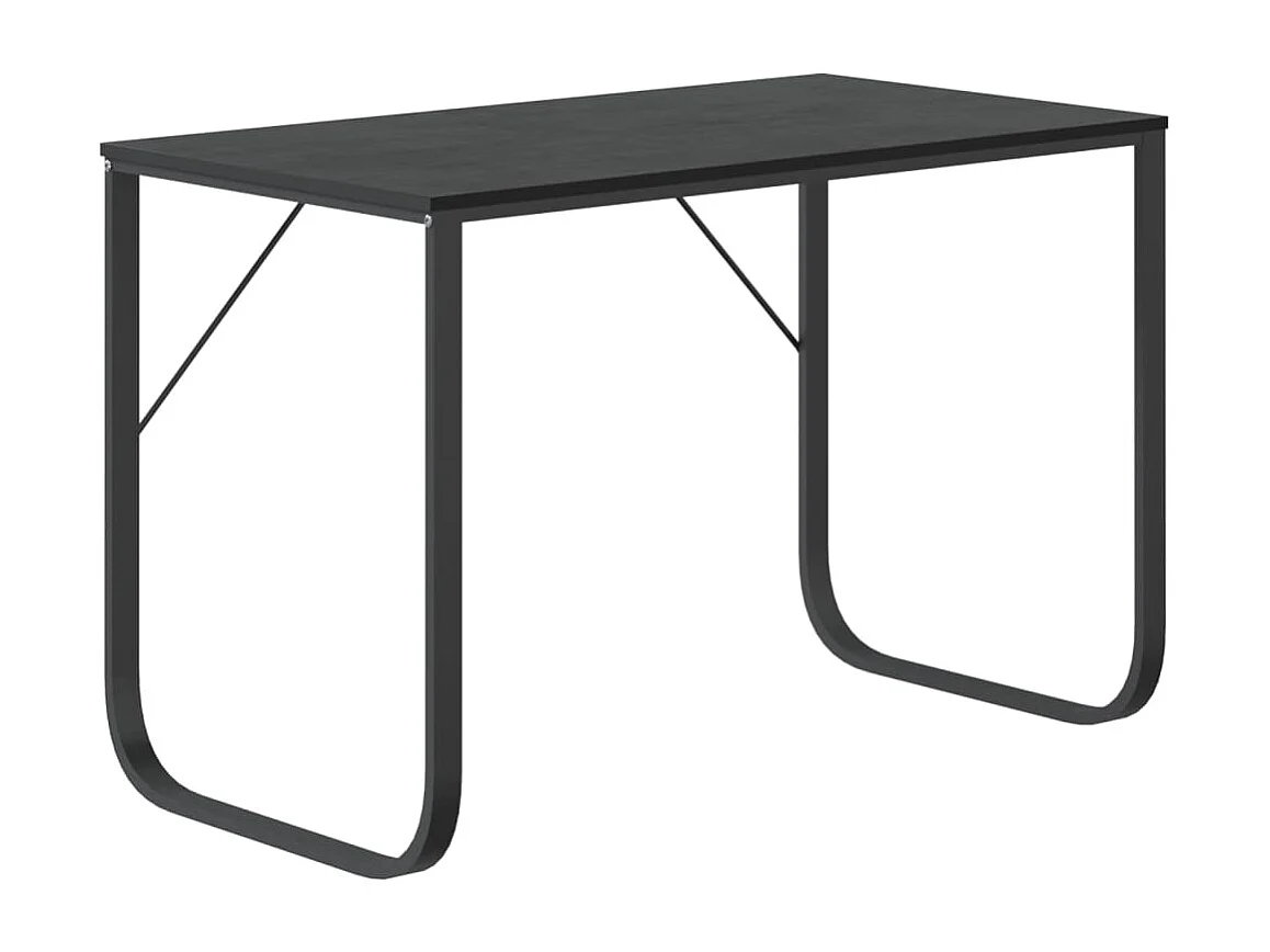 Computerbureau 110x60x73 cm spaanplaat zwart