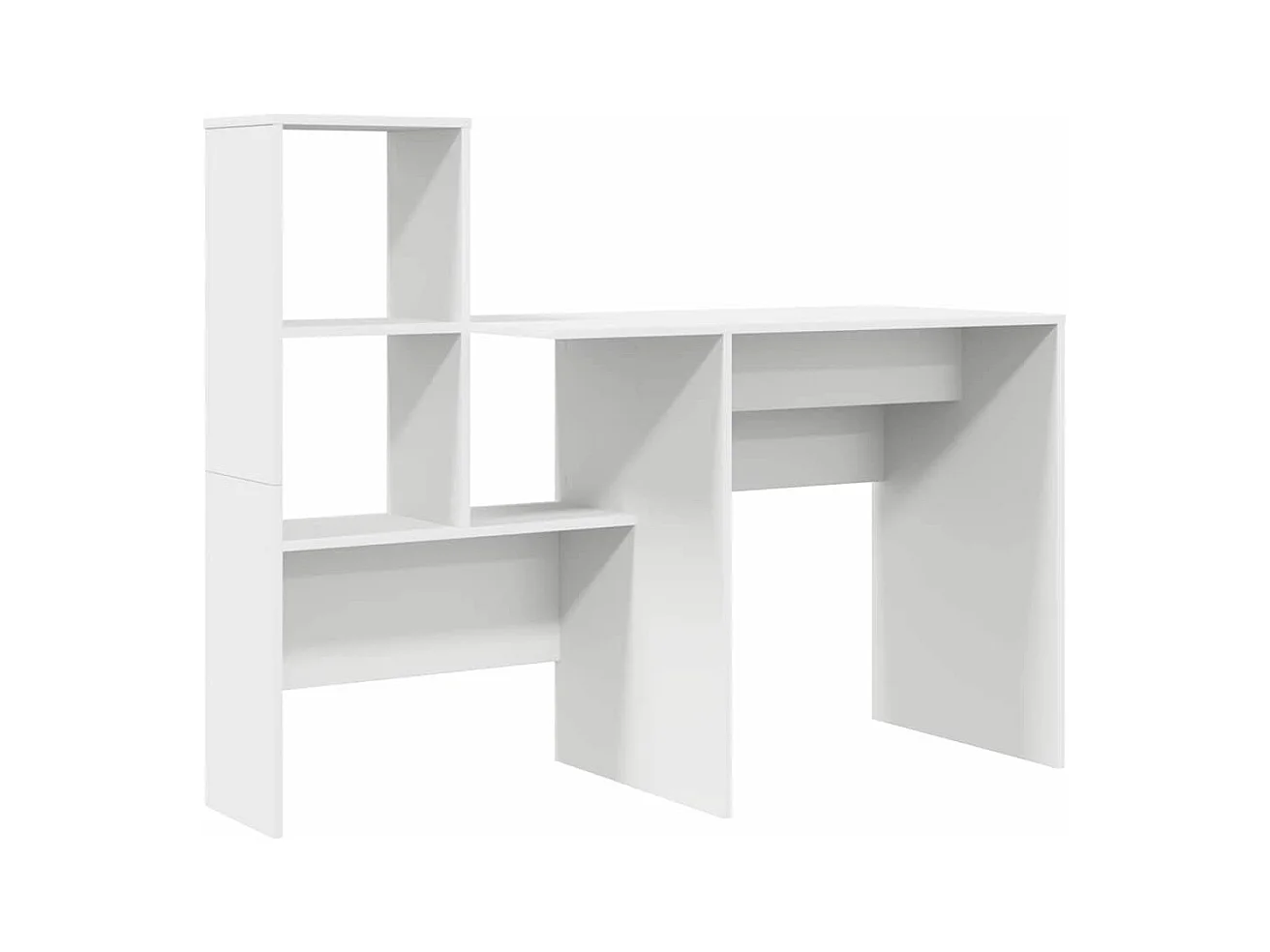 Bureau Blanc 131,5 x 50 x 106,5 cm Bois d'ingénierie