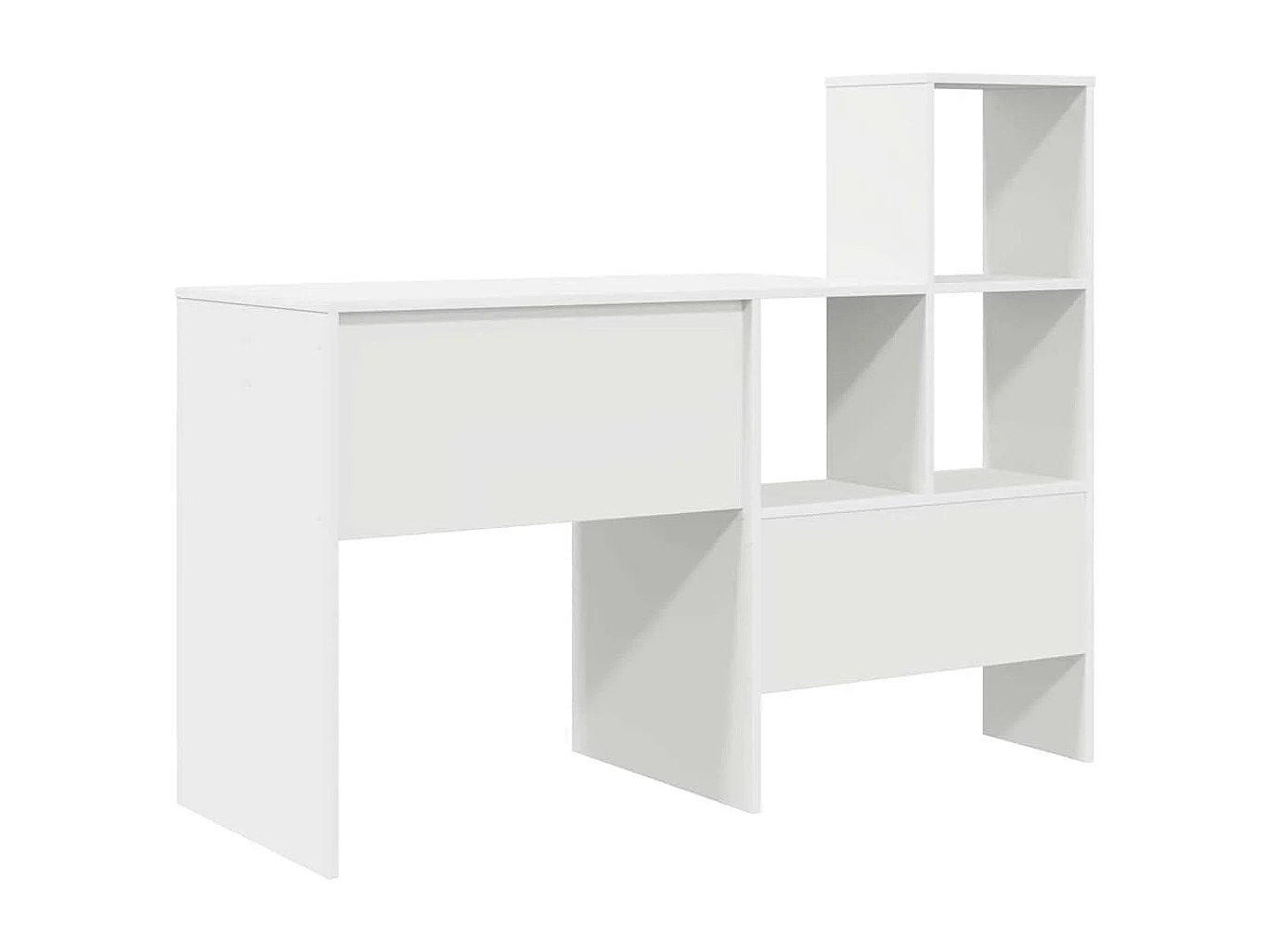 Bureau Blanc 131,5 x 50 x 106,5 cm Bois d'ingénierie