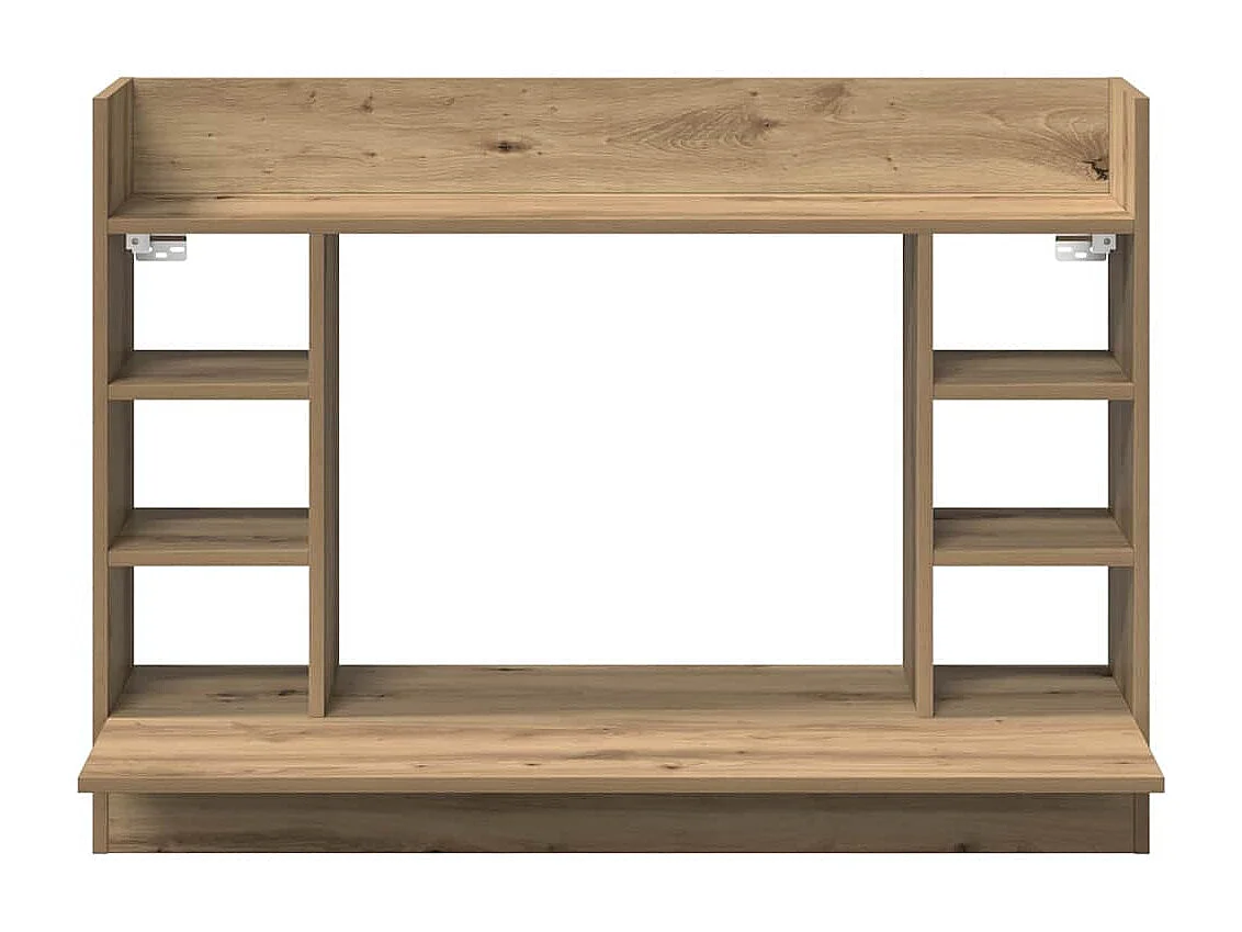 Bureau mural chêne artisanal 105 x 48 x 75 cm Bois d'ingénierie
