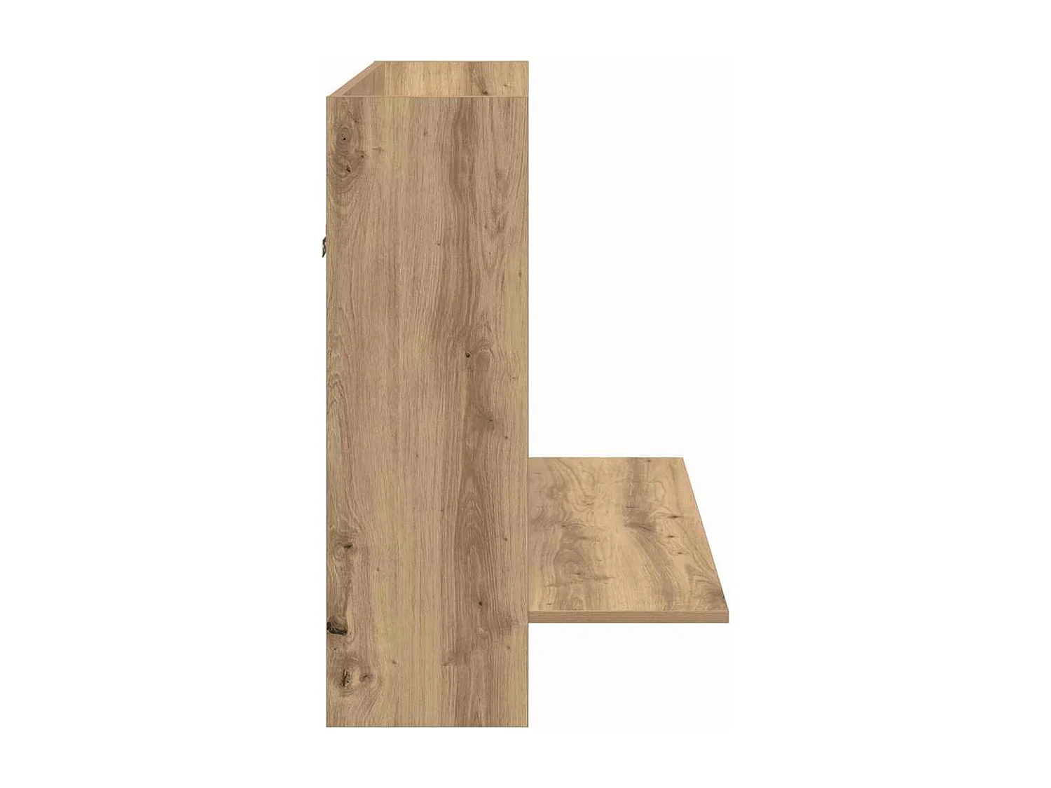 Bureau mural chêne artisanal 105 x 48 x 75 cm Bois d'ingénierie