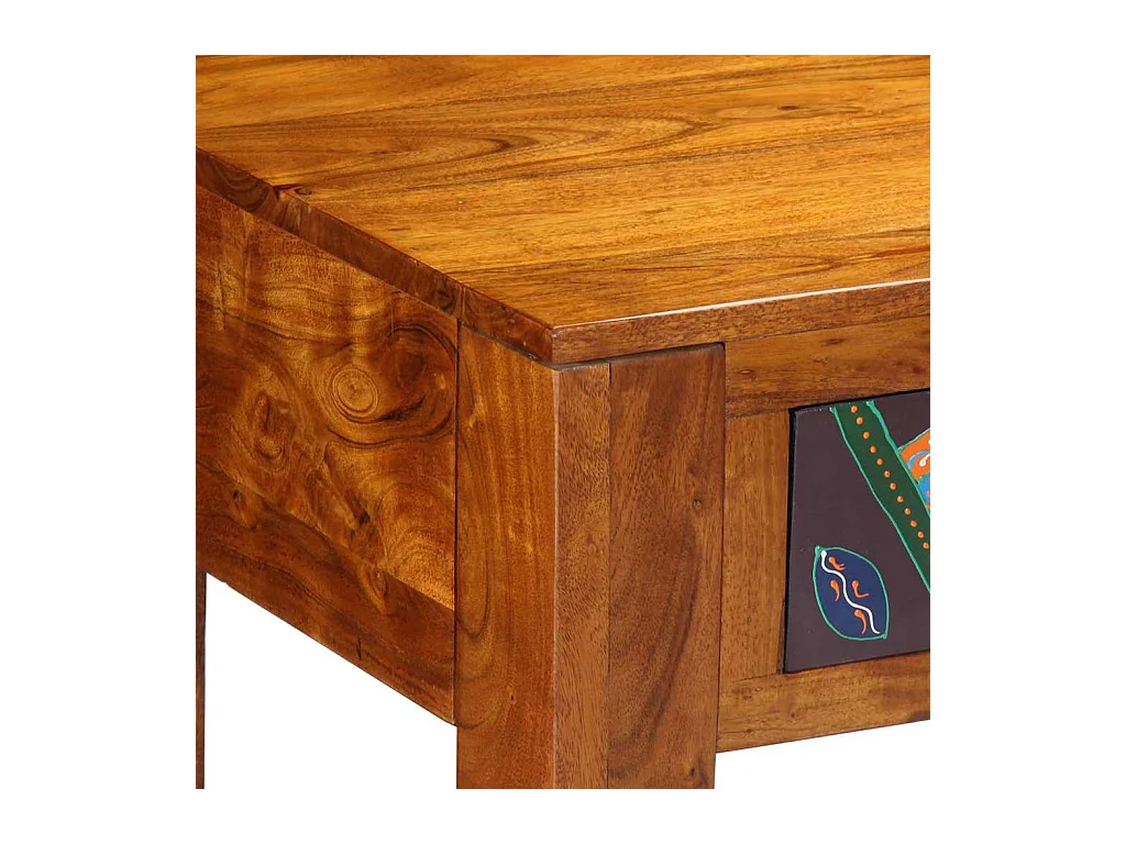 Bureau avec tiroir Marron 110 x 50 x 73 cm Bois d'acacia massif