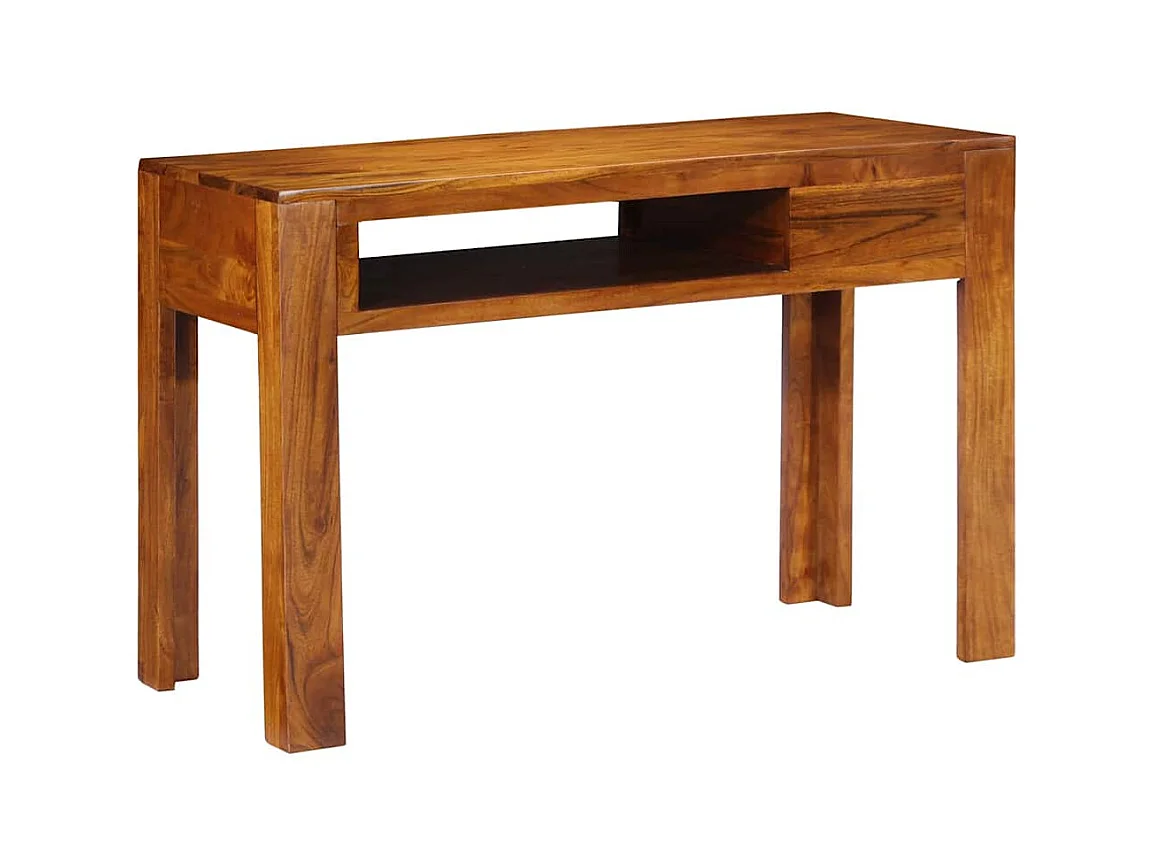 Bureau avec tiroir Marron 110 x 50 x 73 cm Bois d'acacia massif