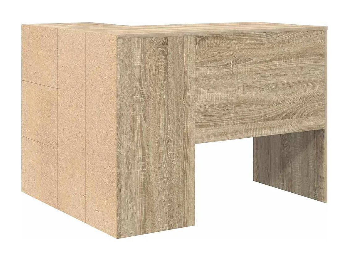 Bureau d'angle Chêne Sonoma 102 x 50 x 75 cm Bois d'ingénierie