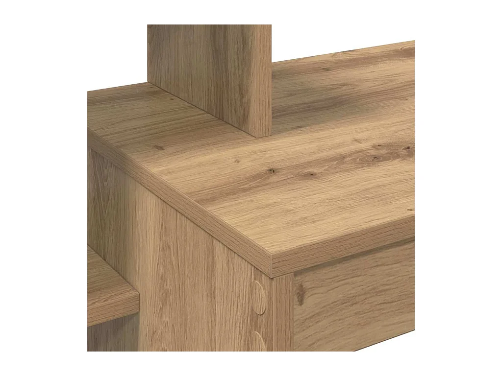 Bureau chêne artisanal 100 x 40 x 90 cm Bois d'ingénierie