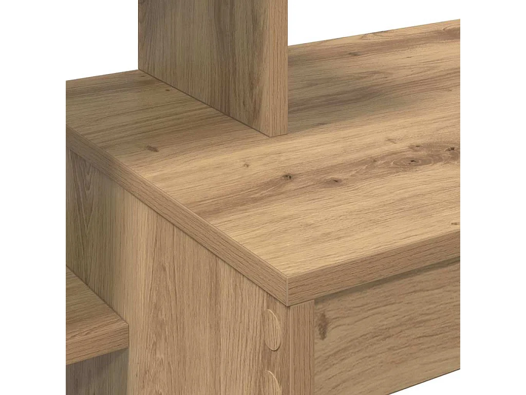 Bureau chêne artisanal 100 x 40 x 90 cm Bois d'ingénierie