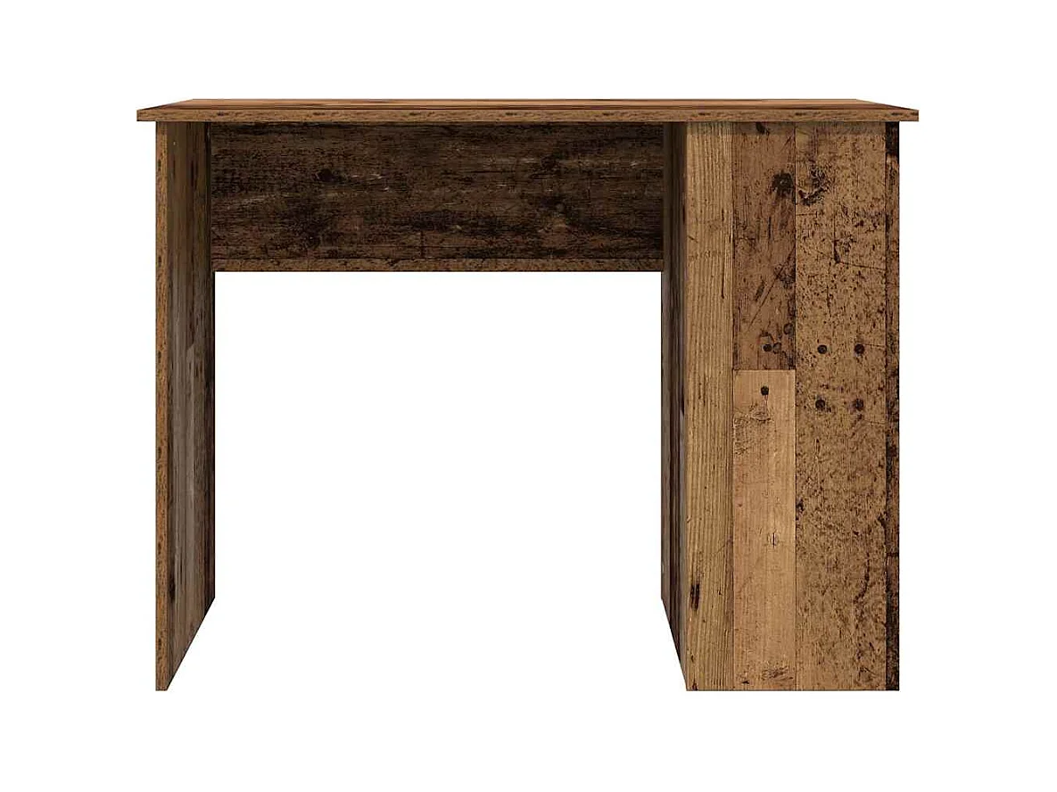 Bureau vieux bois 100x55x75 cm bois d'ingénierie