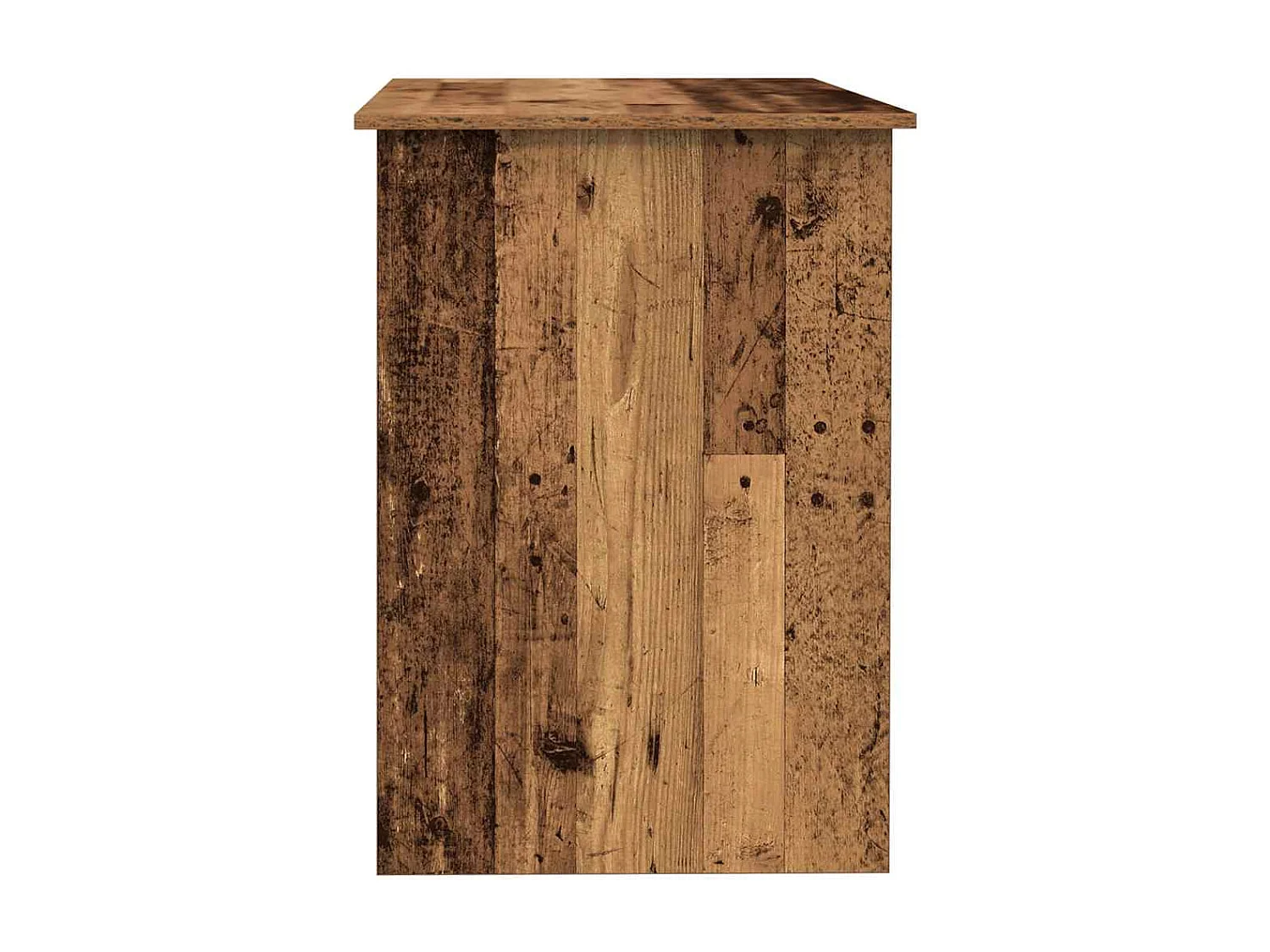 Bureau vieux bois 100x55x75 cm bois d'ingénierie
