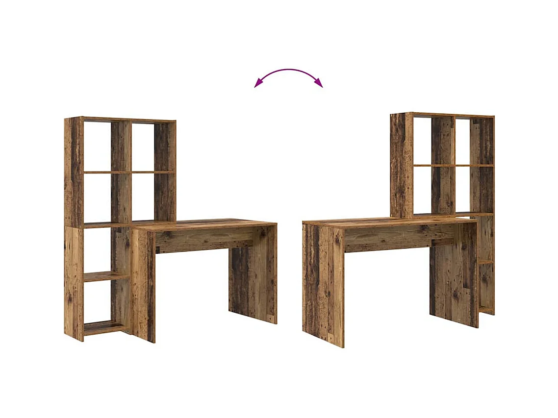 Bureau Bois ancien 138.5 x 55 x 143 cm Bois d'ingénierie