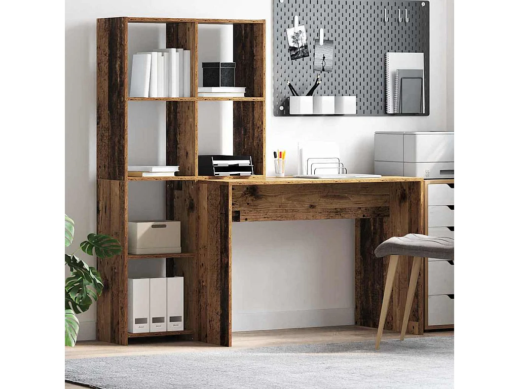 Bureau Bois ancien 138.5 x 55 x 143 cm Bois d'ingénierie