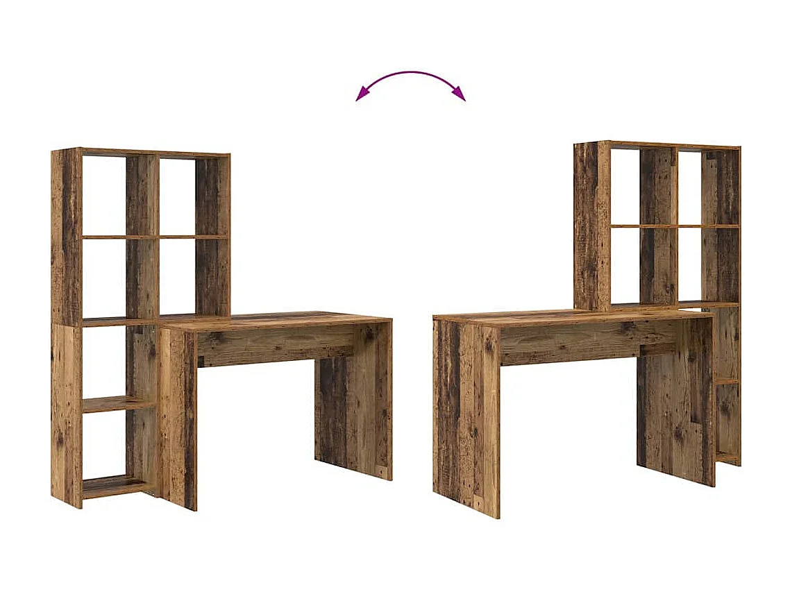 Bureau Bois ancien 138.5 x 55 x 143 cm Bois d'ingénierie