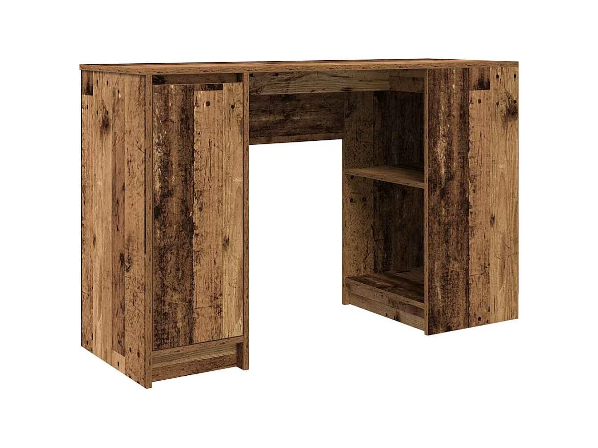 Bureau vieux bois 120x42x76 cm bois d'ingénierie