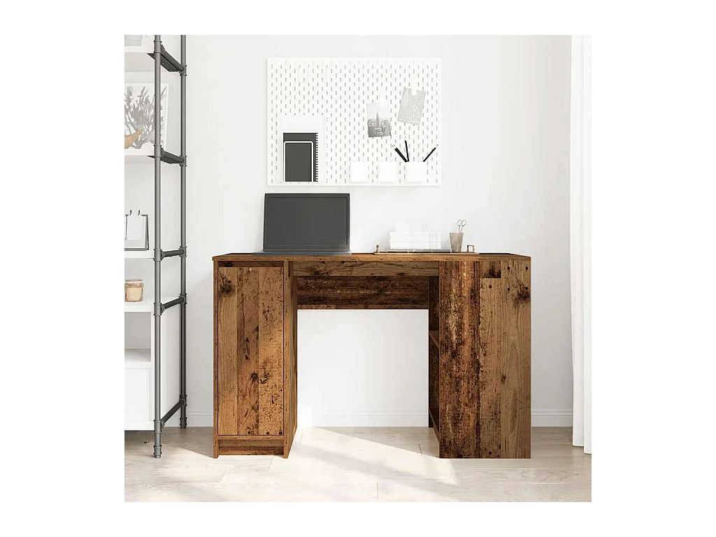 Bureau vieux bois 120x42x76 cm bois d'ingénierie