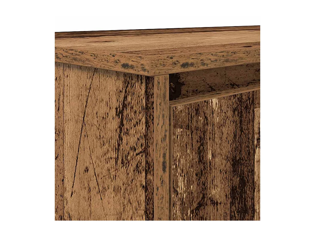 Bureau vieux bois 120x42x76 cm bois d'ingénierie