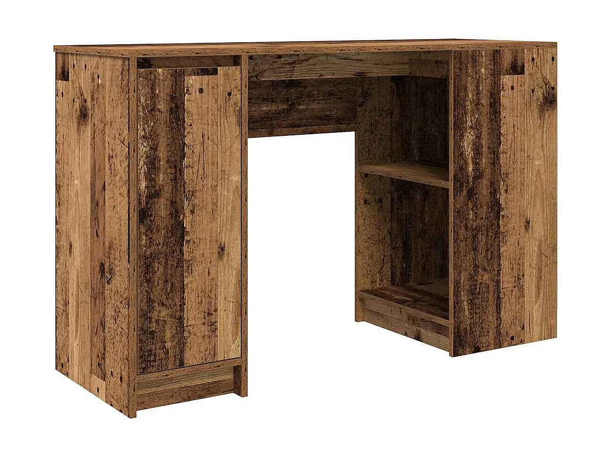 Bureau 120x42x76 cm spaanplaat oud hout