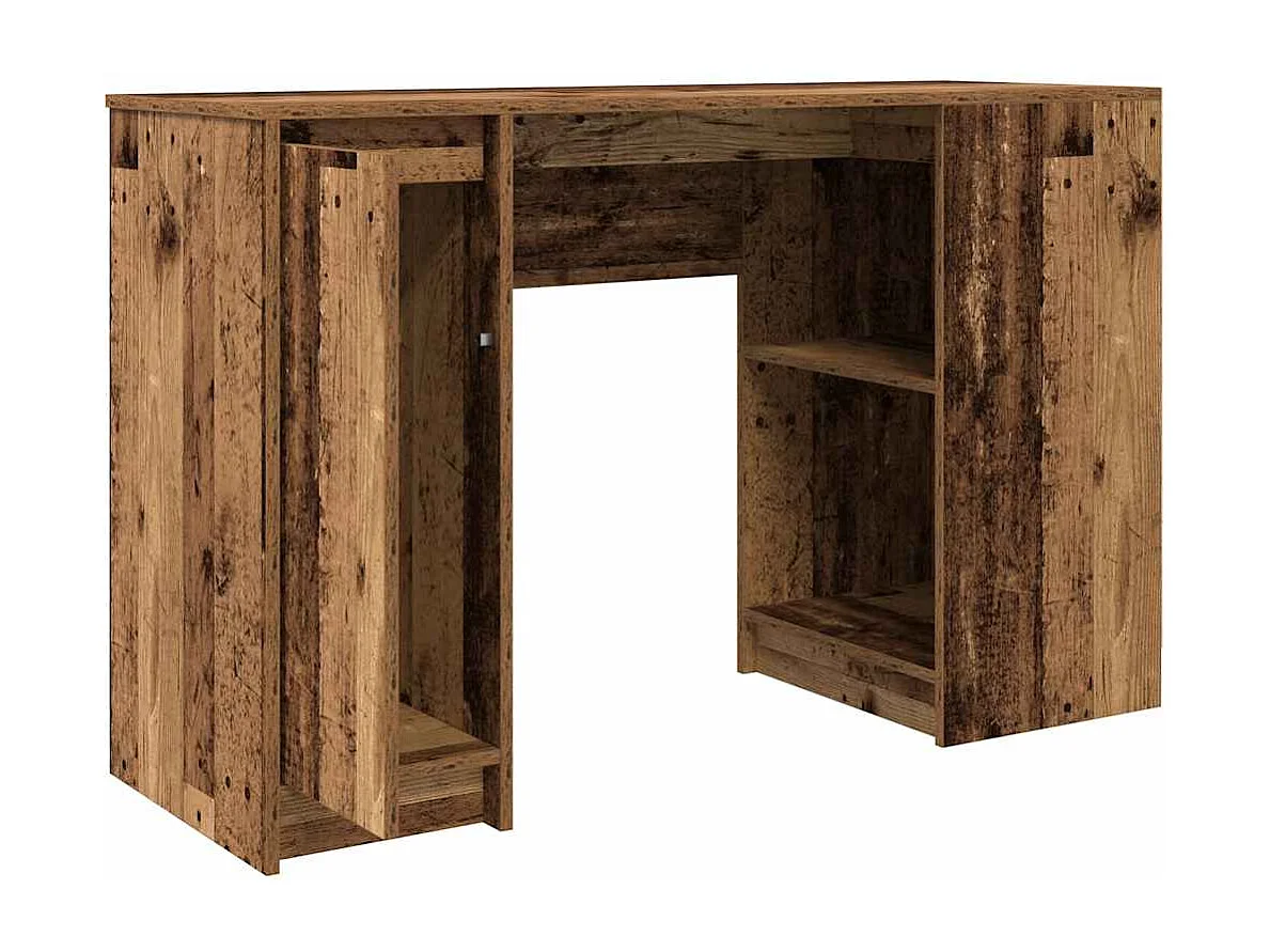 Bureau 120x42x76 cm spaanplaat oud hout