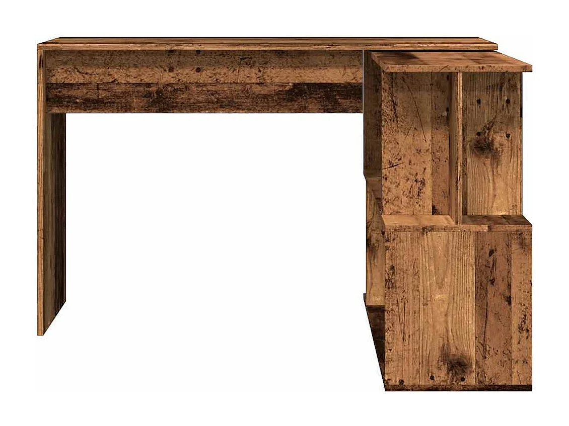 Bureau d'angle vieux bois 200,5x50x76 cm bois d'ingénierie