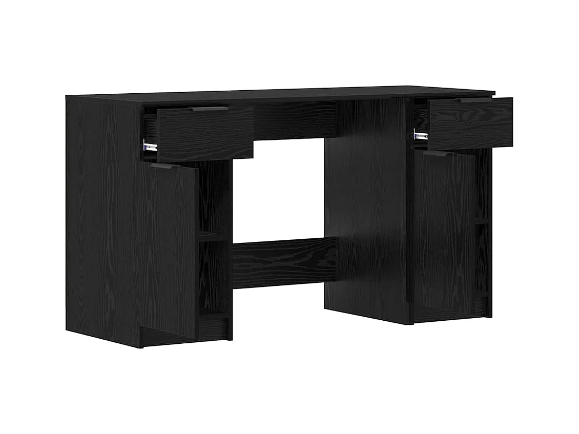 Bureau Chêne noir 133 x 50 x 75 cm Bois d'ingénierie