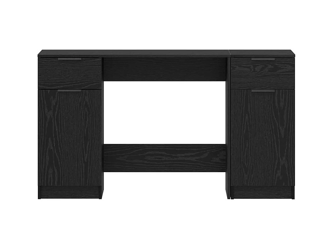 Bureau Chêne noir 133 x 50 x 75 cm Bois d'ingénierie