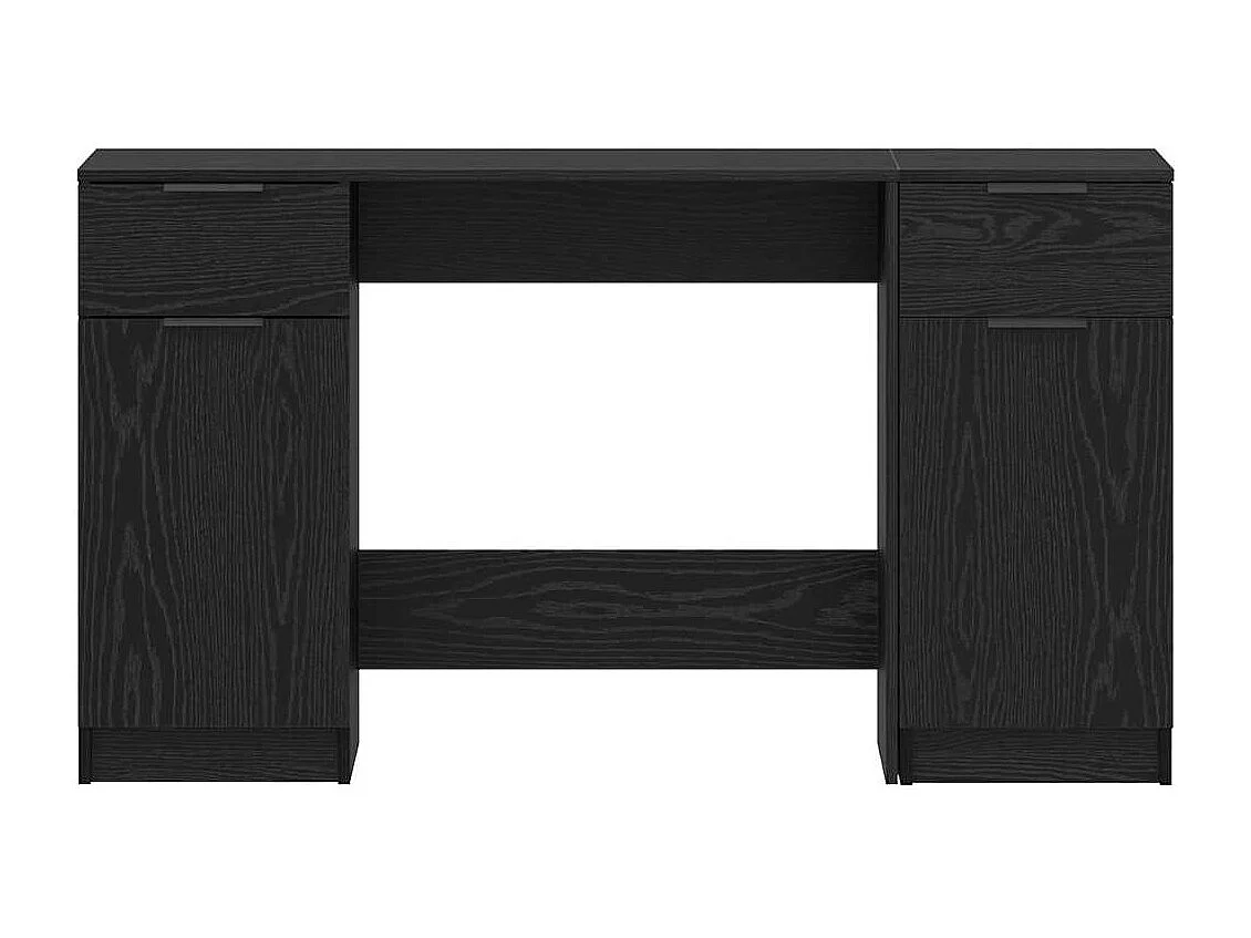 Bureau Chêne noir 133 x 50 x 75 cm Bois d'ingénierie