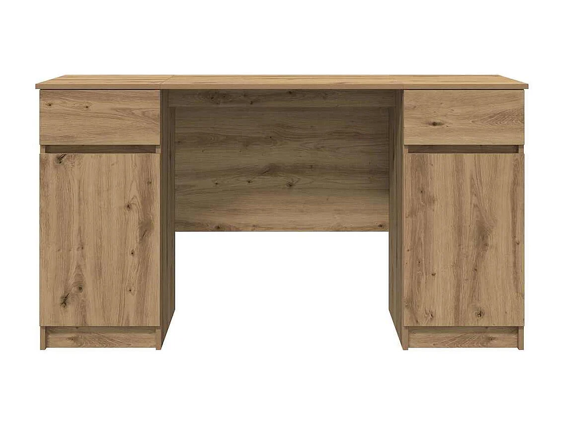 Bureau chêne artisanal 140 x 49 x 76 cm Bois d'ingénierie