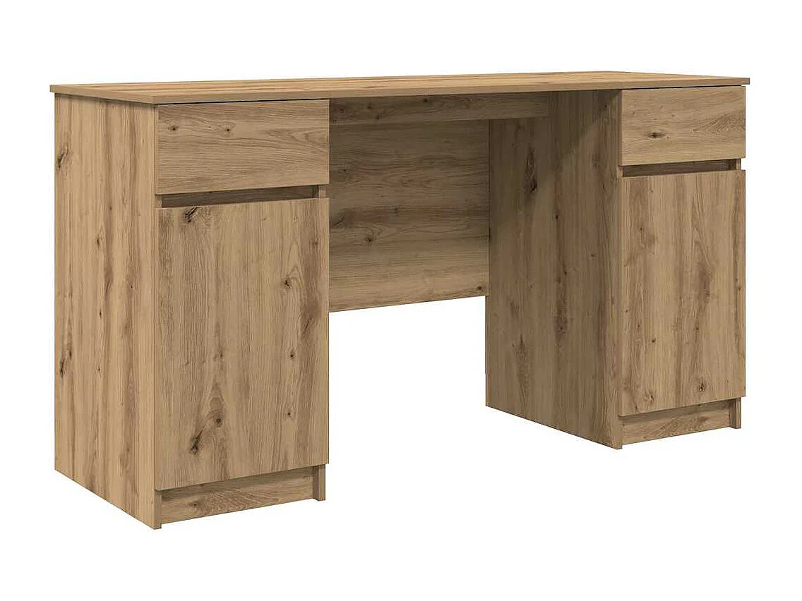 Bureau chêne artisanal 140 x 49 x 76 cm Bois d'ingénierie