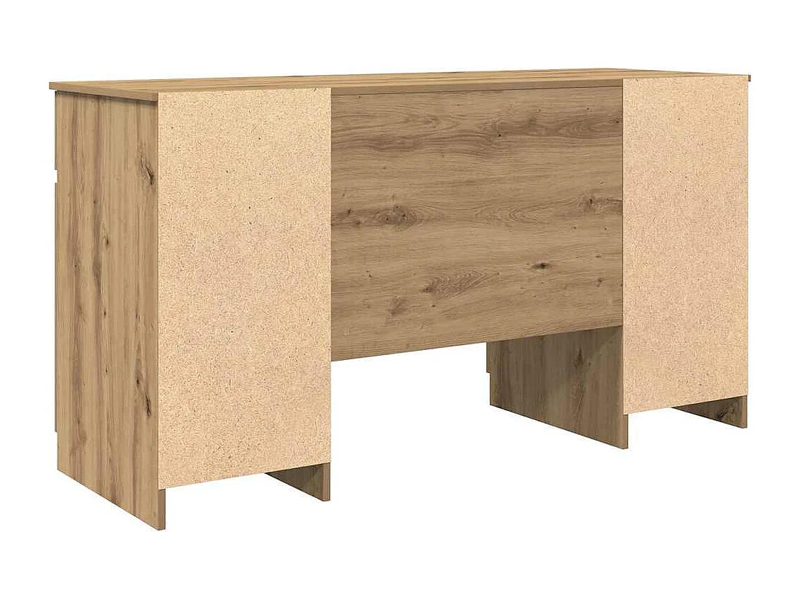 Bureau chêne artisanal 140 x 49 x 76 cm Bois d'ingénierie