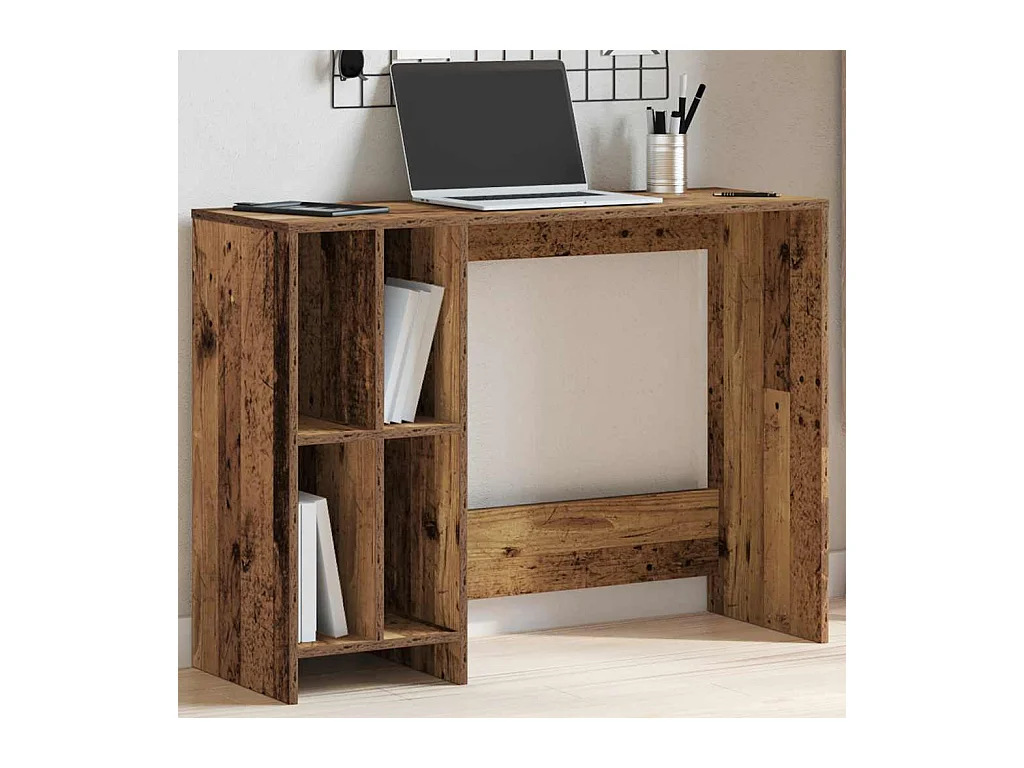 Bureau vieux bois 102,5x35x75 cm bois d'ingénierie
