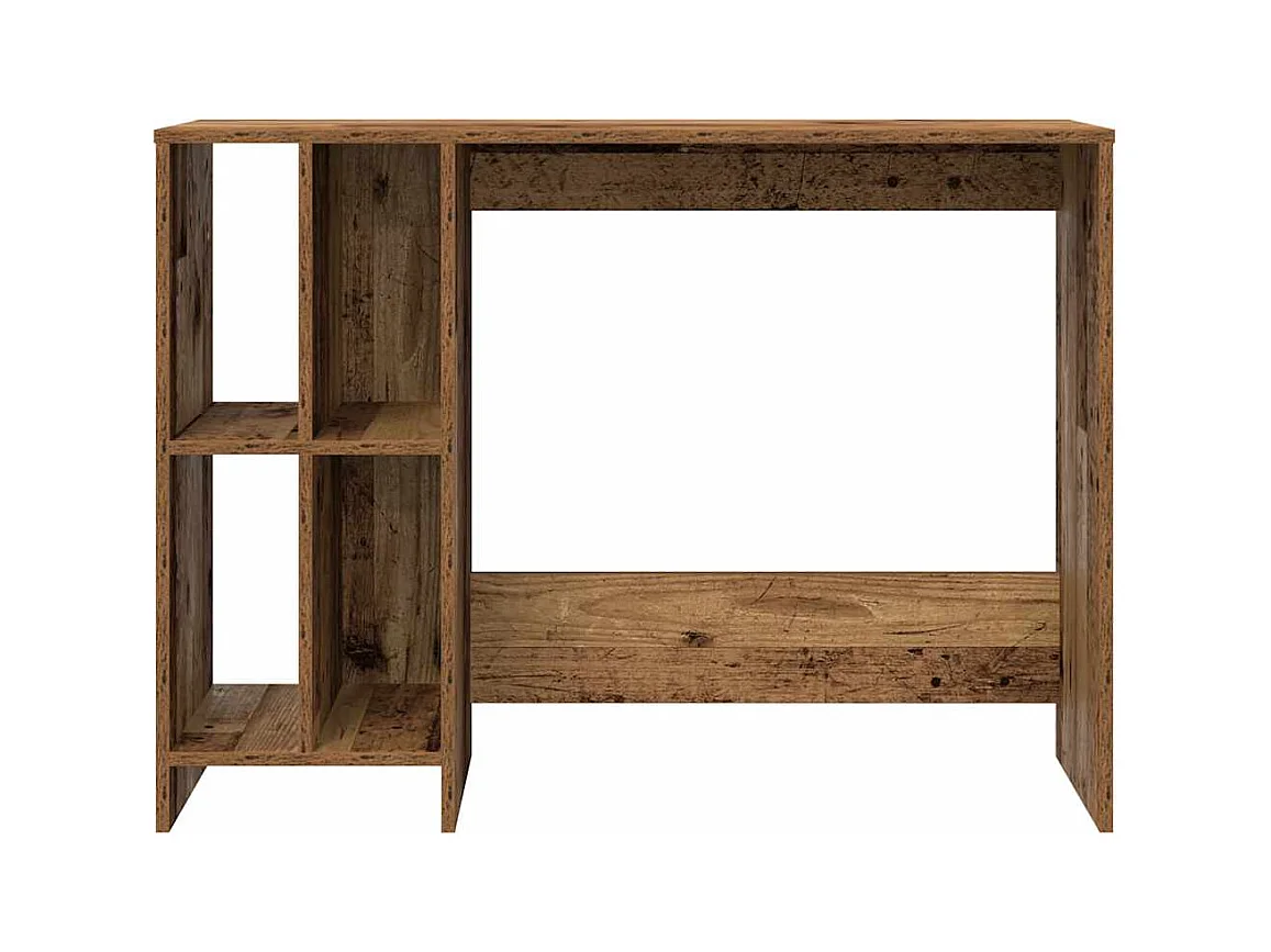 Bureau vieux bois 102,5x35x75 cm bois d'ingénierie
