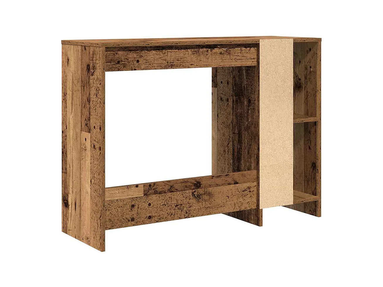 Bureau vieux bois 102,5x35x75 cm bois d'ingénierie