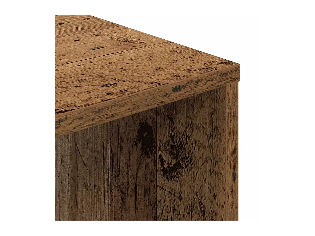 Bureau vieux bois 102,5x35x75 cm bois d'ingénierie