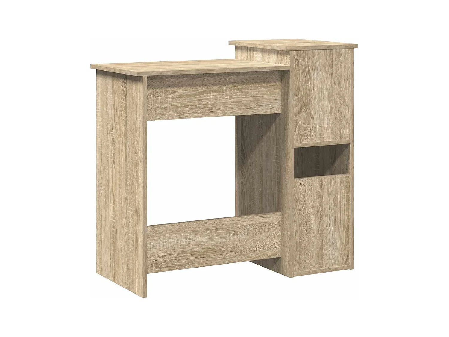 Bureau avec étagères chêne sonoma 84x40x78 cm