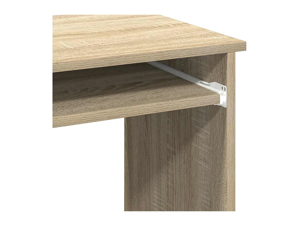 Bureau avec étagères chêne sonoma 84x40x78 cm