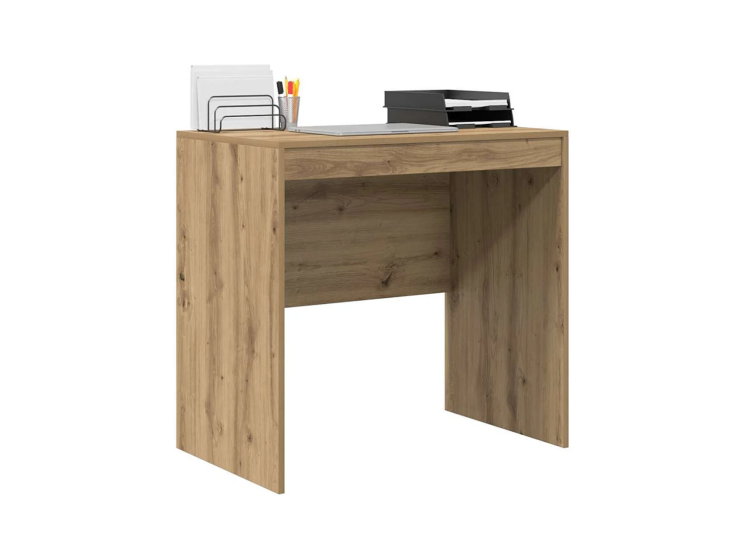 Bureau chêne artisanal 80 x 50 x 76 cm Bois d'ingénierie