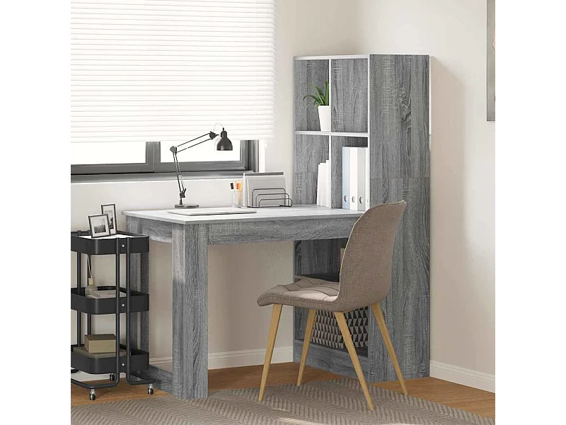 Escritorio Gris Sonoma 122 x 67 x 145 cm Madera contrachapada