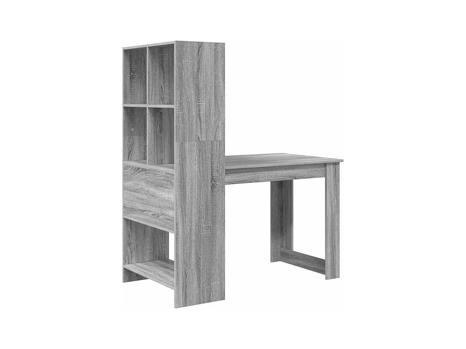 Bureau Gris Sonoma 122 x 67 x 145 cm Bois d'ingénierie