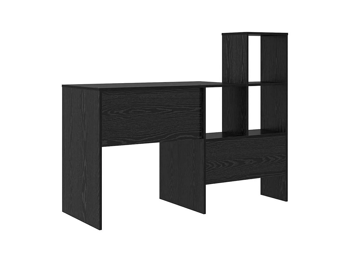 Bureau Chêne noir 131,5 x 50 x 106,5 cm Bois d'ingénierie