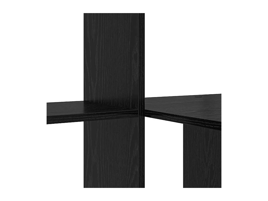 Bureau Chêne noir 131,5 x 50 x 106,5 cm Bois d'ingénierie