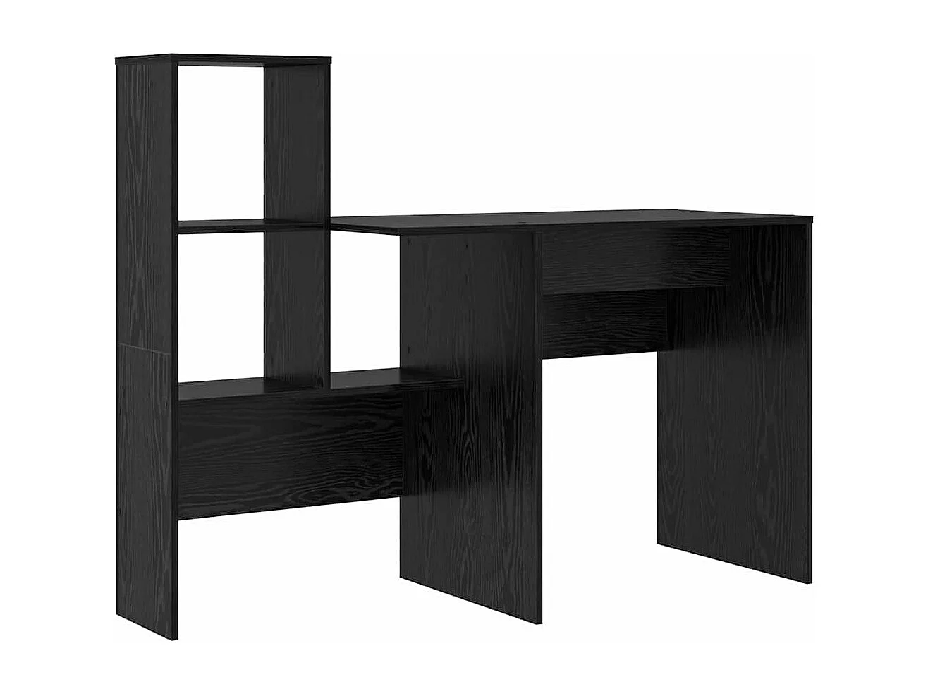 Bureau Chêne noir 131,5 x 50 x 106,5 cm Bois d'ingénierie