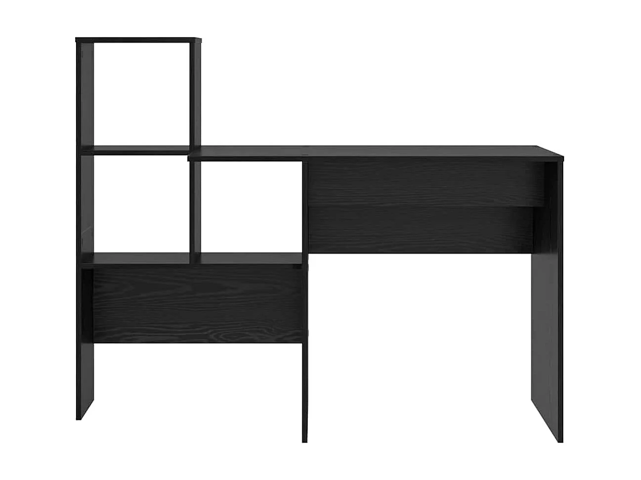 Bureau Chêne noir 131,5 x 50 x 106,5 cm Bois d'ingénierie
