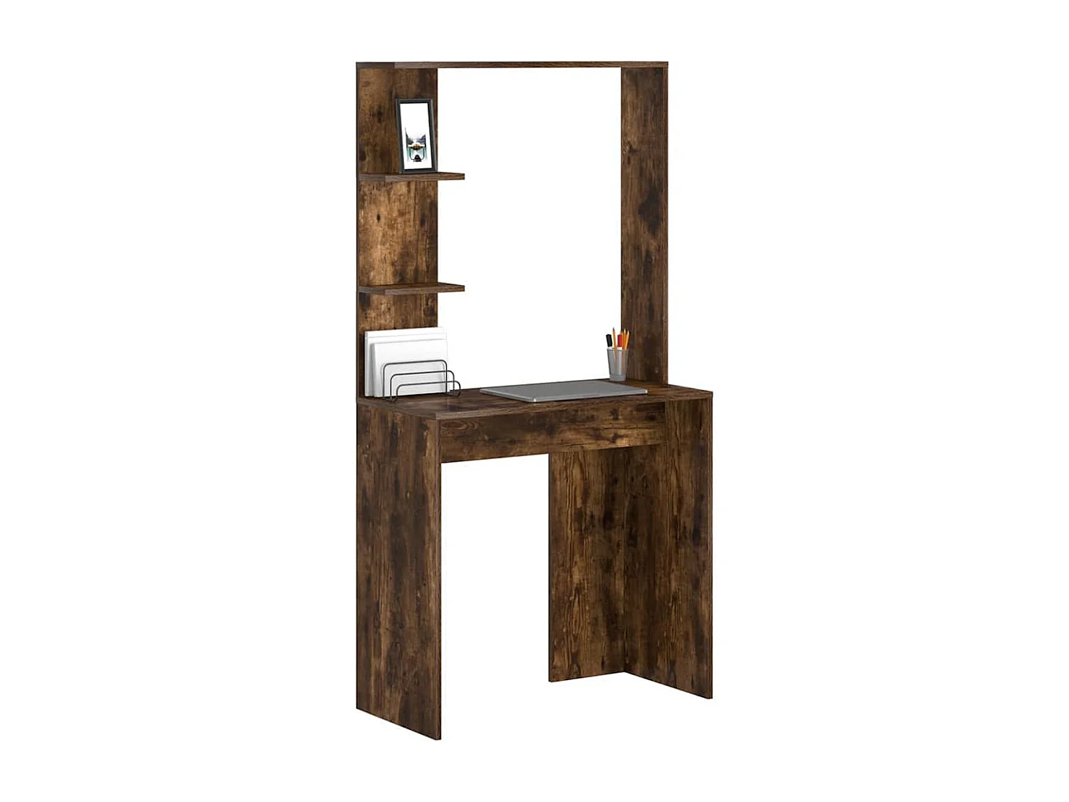 Bureau Chêne fumé 78.5 x 37 x 154.5 cm Bois d'ingénierie