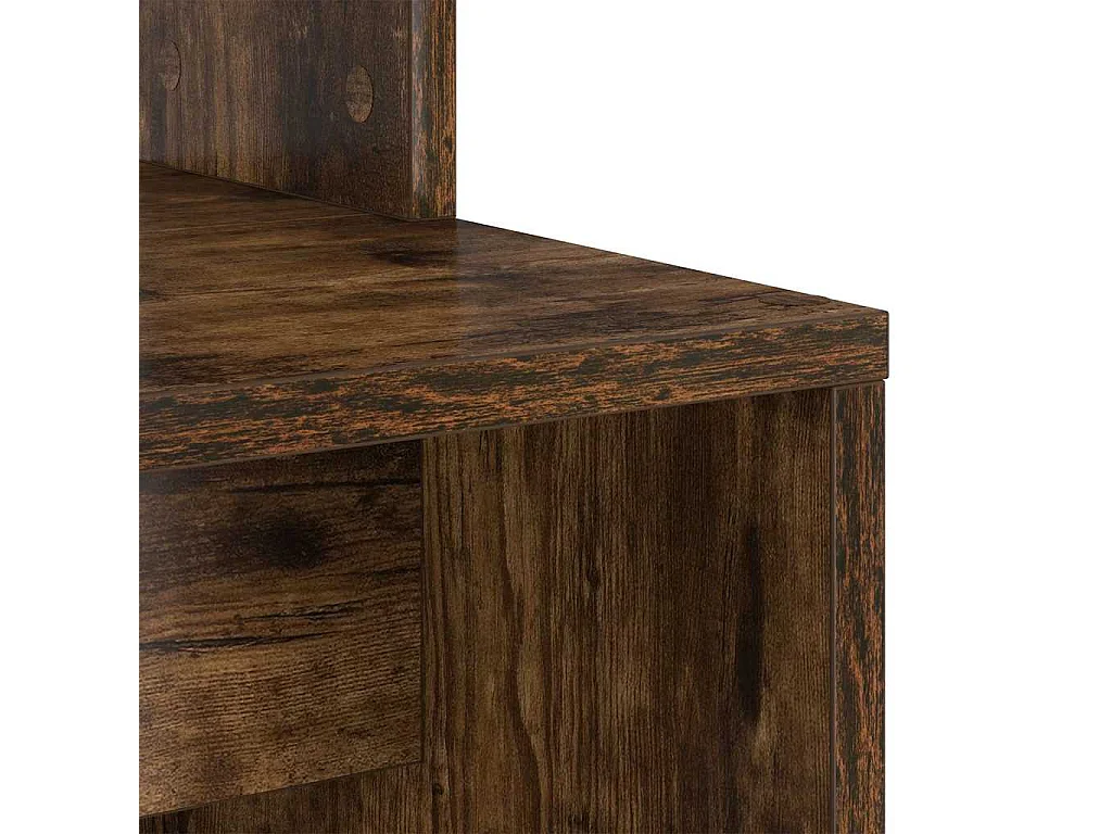 Bureau Chêne fumé 78.5 x 37 x 154.5 cm Bois d'ingénierie