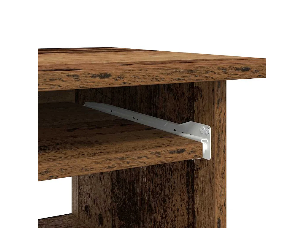 Bureau vieux bois 80x45x74 cm bois d'ingénierie